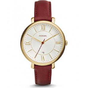 Watch strap Fossil ES3856 Leather Red 14mm