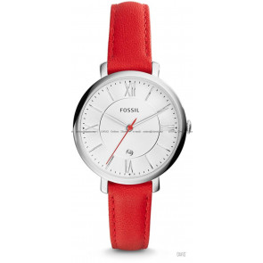 Watch strap Fossil ES3926 Leather Red 14mm