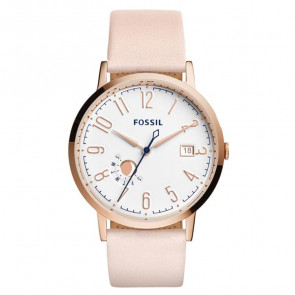 Watch strap Fossil ES3991 Leather Beige 20mm