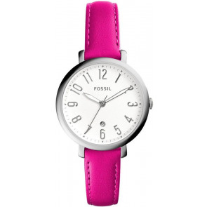 Watch strap Fossil ES4089 Leather Pink 14mm