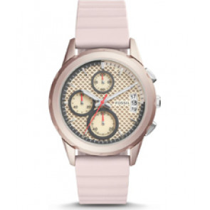 Watch strap Fossil ES4172 Silicone Pink 20mm
