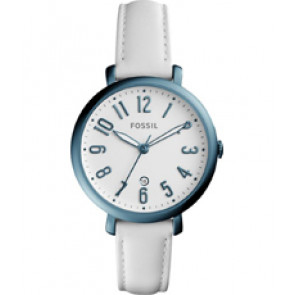 Watch strap Fossil ES4203 Leather White 14mm
