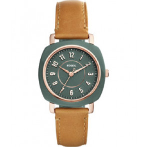 Watch strap Fossil ES4279 Leather Brown 18mm
