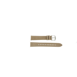 Watch strap Fossil ES4343 Leather Beige 16mm