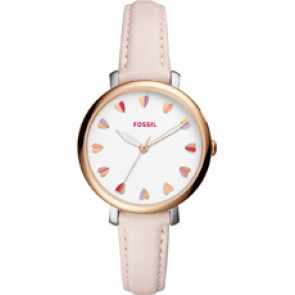 Watch strap Fossil ES4351 Leather Pink 14mm