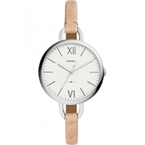 Watch strap Fossil ES4357 Leather Beige 7mm