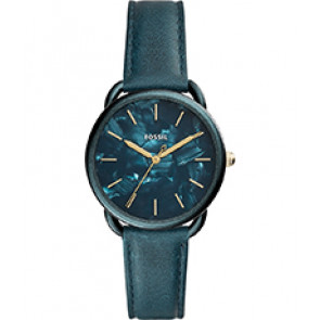 Watch strap Fossil ES4423 Leather Green 16mm
