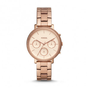 Watch strap Fossil ES4436 Steel Rosé 16mm