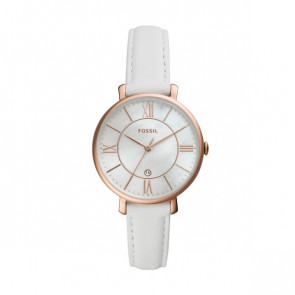 Watch strap Fossil ES4579 Leather White 14mm