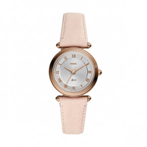 Watch strap Fossil ES4707 Leather Pink 18mm