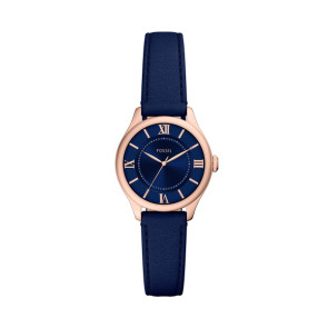 Watch strap Fossil ES5424 Leather Blue 14mm