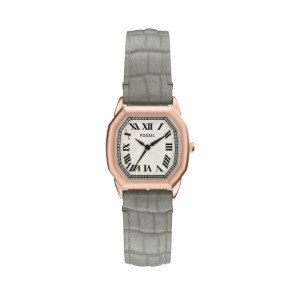 Watch strap Fossil ES5435 Leather Grey 16mm