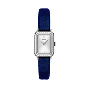 Watch strap Fossil ES5436 Leather Blue 10mm