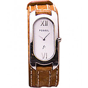 Watch strap Fossil ES9626 Leather Brown 10mm