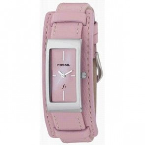 Watch strap Fossil ES9859 Leather Pink 14mm