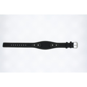 Watch strap Fossil ES9875 Leather Black 6mm