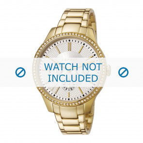 Esprit watch strap ES107132-006 Metal Gold