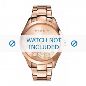 Esprit watch strap ES107282-006 Metal Rosé
