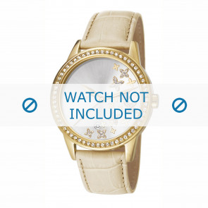 Esprit watch strap ES107302-004 Leather Beige + standard stitching