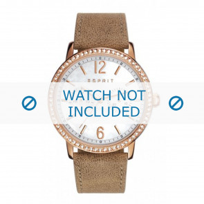 Esprit watch strap ES108092-006 Leather Light brown + standard stitching