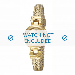Esprit watch strap ES107662-003 Leather Gold