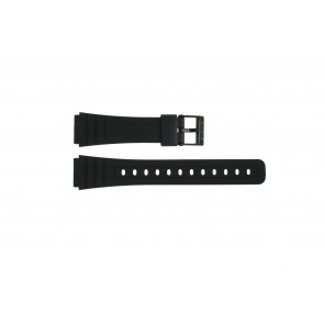 Watch strap Casio F-92W / F-91W-1YEF / F-105W / F-106W Plastic Black 18mm