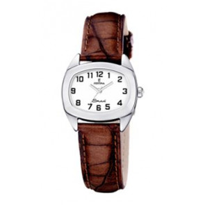 Watch strap Festina F16013-9 Leather Brown 16mm
