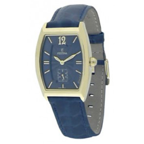Watch strap Festina F16026-3 Leather Blue 18mm