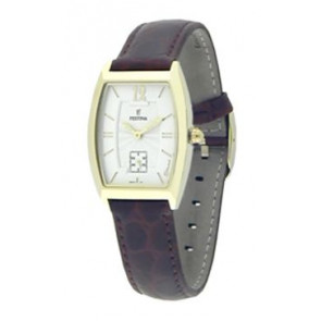 Watch strap Festina F16027-1 Leather Brown 16mm