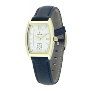 Watch strap Festina F16027-2 Leather Black 16mm