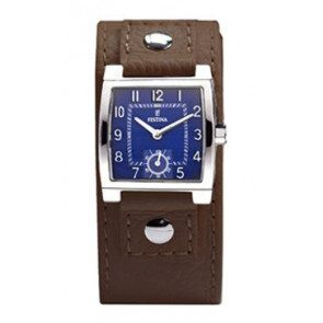 Watch strap Festina F16068-D Leather Brown 18mm
