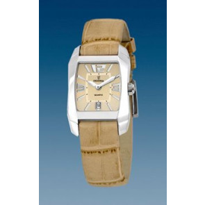 Watch strap Festina F16137-4 Leather Beige 16mm