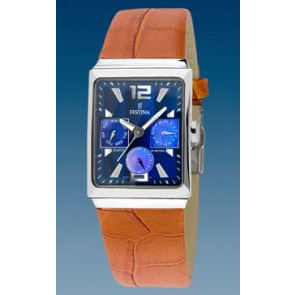 Watch strap Festina F16139-7 Leather Cognac 23mm