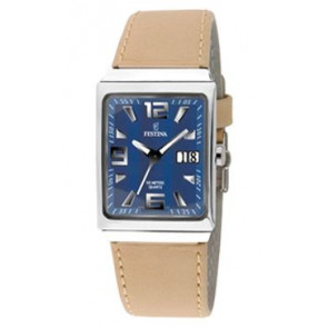 Watch strap Festina F16141-2 Leather Beige 23mm