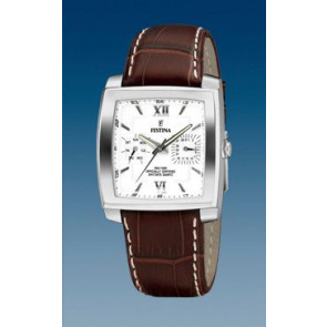 Watch strap Festina F16182-7 / F16182-8 Leather Brown 22mm