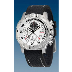 Watch strap Festina F16183-1 / F16289-4 Leather Black 22mm
