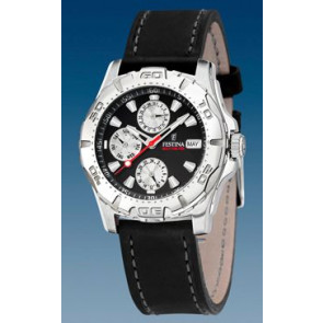 Watch strap Festina F16243-B Leather Black 21mm