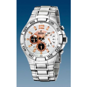 Watch strap Festina F16299 Stainless steel Steel