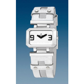 Watch strap Festina F16308-1 Leather White 22mm