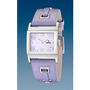 Watch strap Festina F16475-8 Leather Purple 24mm