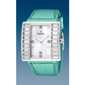 Watch strap Festina F16538-3 Plastic Mint green 32mm