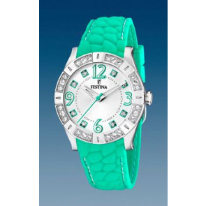 Watch strap Festina F16541-4 Silicone Green 20mm