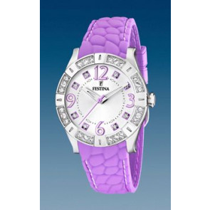 Watch strap Festina F16541-5 Silicone Purple 20mm