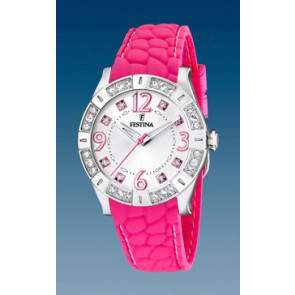 Watch strap Festina F16541-7 Silicone Pink 20mm
