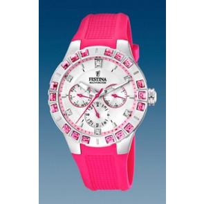 Watch strap Festina F16559-3 Rubber Pink 15mm