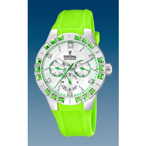 Watch strap Festina F16559-4 Rubber Green 15mm