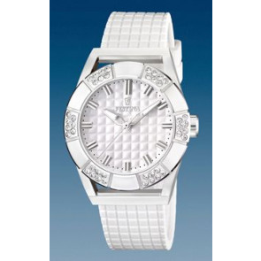 Watch strap Festina F16563-1 Rubber White