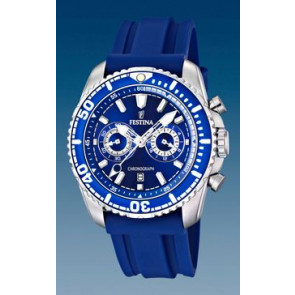 Watch strap Festina F16574-3 Rubber Blue