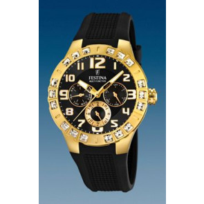 Watch strap Festina F16581-4 Rubber Black 15mm