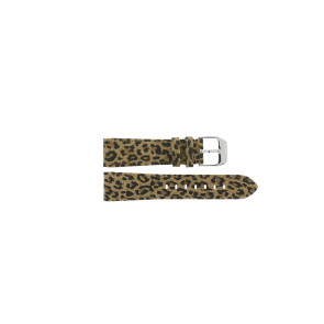 Watch strap Festina F16590-5 / F16590-6 Leather Leopard 21mm